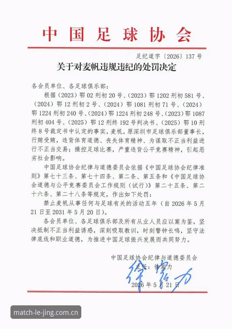 乐竞体育APP安装 深度揭秘足协第三批禁足名单背后的行业震局